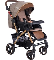 Tommybaby Tornado Plus Gold Alüminyum Lüx Çift Yön Bebek Arabası (Kahverengi)