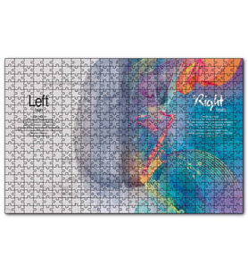 Cakapuzzle Beynin İki Lobu ve Yetenekleri  Puzzle Yapboz MDF (Ahşap) (500 Parça)