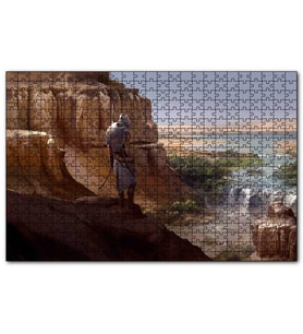Cakapuzzle Assassins Creed Origins Nil Nehri ve Suikastçi  Puzzle Yapboz MDF (Ahşap) (1000 Parça)