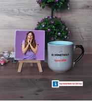 Odyometrist Fotoğraflı Dekoratif Taş, Kupa Bardak Beyaz Hediye (Model 10)