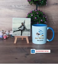 Adalet Öğretmeni Fotoğraflı Dekoratif Taş, Kupa Bardak Beyaz Hediye (Model 4)