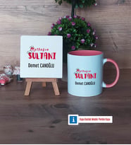 Mutfağın Sultanı Anneye Hediye Dekoratif Taş, Kupa Bardak Kırmızı Hediye (Model 5)