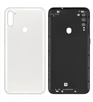 Samsung Galaxy A11 Full kasa Arka Pil Batarya Kapağı (Tuş Takımı) (Siyah)