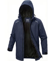 Ghassy Co.Erkek Rüzgarlık/Yağmurluk Outdoor Omuz Detaylı Mevsimlik Füme Spor Ceket (Lacivert)