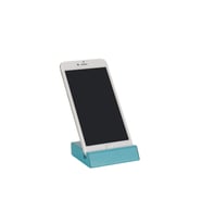 Kartvizitlik ve Telefon Tutucu Masaüstü Business Card and Phone Holder Rainbow Vegan 7,7x7,7 cm (Turkuaz)