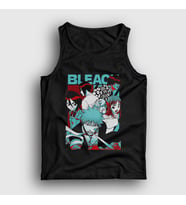 Presmono Unisex Beyaz Poster Anime Bleach Atlet 128139tt (Siyah)