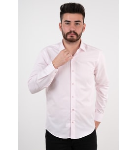 APARTRO SLİMFİT GÖMLEK (Pembe)