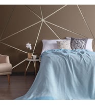 Miabella Home Çift Kişilik Dream Desen Pike - Yatak Örtüsü (Lacivert)
