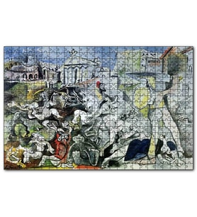 Cakapuzzle The Rape of the Sabine Women, by Pablo Picasso  Puzzle Yapboz MDF (Ahşap) (1000 Parça)