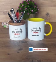 Din Kültürü Öğretmeni Kalemlik, Kupa Bardak T Kişiye Özel Hediye (Model 10)