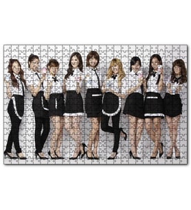 Cakapuzzle Siyah Beyaz Girls Generation Kızlar  Puzzle Yapboz MDF (Ahşap) (1000 Parça)