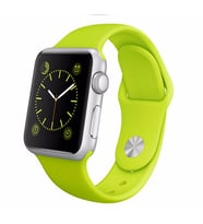 Ally Apple Watch 7-8 45mm 6-5-4 44mm Silikon Kordon Kayış 3-2-1 42mm (Yeşil)