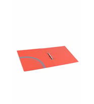 Evrak Sunum Firma Klasörü A4 Pvc 3 cm 2 Halkalı Double Color Ring Binder File 200 Yaprak Kapasiteli 27x32 cm (Turuncu)