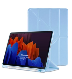 Microsonic Samsung Galaxy Tab A9 Kılıf Origami Pencil Siyah (Mavi)
