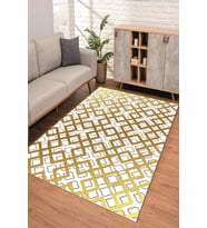 Dijital Kaymaz Taban Yıkanabilir Renkli Salon Halısı Mutfak Halısı Yolluk ND-SD-963 (Gold)