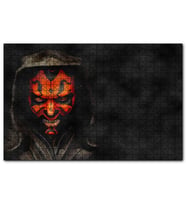 Cakapuzzle Yıldız Savaşları Maskeli Karakter Karanlık Arkaplan  Puzzle Yapboz MDF (Ahşap) (500 Parça)