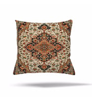 Geometrik Patchwork Çiçek Etnik Gizli Fermuarlı Yastık Kılıfı Kırlent Kılıfı Koltuk Yastık Kılıfı  (Bej-Siyah) (Bej - Siyah)