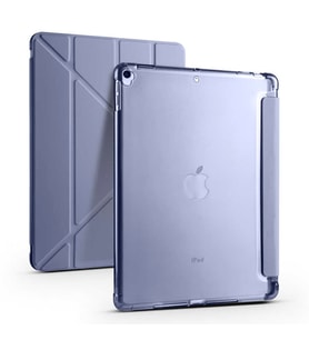 Apple iPad Pro 10.5 (7.Nesil) Kılıf Kalem Bölmeli Standlı Smart Cover (Mor)