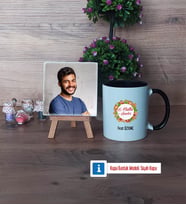Yılbaşı Hediyesi Fotoğraflı Dekoratif Taş, Kupa Bardak Beyaz Hediye (Model 11)