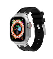 Apple Watch 42mm Zore KRD-89 Silikon Kordon (Siyah)