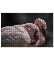Cakapuzzle Uyuklayan Flamingolar  Puzzle Yapboz MDF (Ahşap) (500 Parça)
