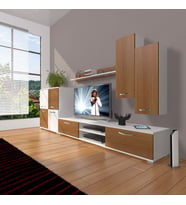Decoraktiv Eko 6 Mdf Dvd Tv Ünitesi Tv Sehpası (Beyaz - Ceviz)