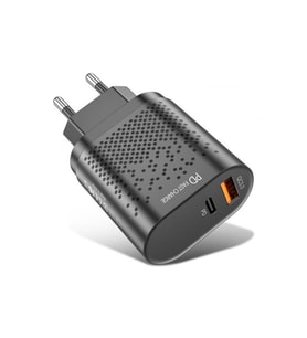 Uslion 18w Usb Qc3.0 Şarj Pd3.0 Hızlı Şarj Aleti Şarj Başlık Beyaz (Siyah)