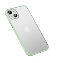 iPhone 13 Kılıf Retro Kamera Lens Korumalı Renkli Lüx Mat Kapak (Yeşil)