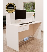 SOFT Banko karşılama masası çekmeceli (Beyaz)