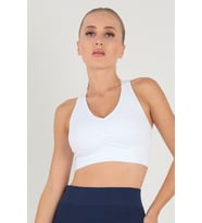 DoReMi Çift Kat Kaplı Kalın Askılı Bralet (Beyaz)
