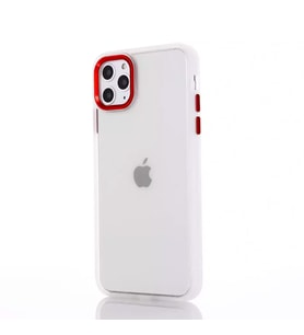 Ally iPhone 13 Pro Max 6.7inç Kılıf Parlak Renkli Çerçeveli Ultra Lüx TPU Silikon Kılıf (Şeffaf)