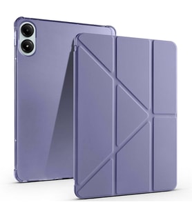Xiaomi Poco Pad Kılıf Tri Folding Kalem Bölmeli Standlı Kılıf (Mor)