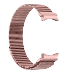 Samsung Galaxy Watch 6 44mm 2 Kordon Milano Loop Metal Band (Pembe)