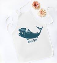 BK Gift Kişiye Özel Chef Tasarımlı Beyaz Mutfak Önlüğü, Aşçı Önlüğü, Şef Önlüğü, Ev Hediyesi, Arkadaşa Hediye-8 (Model 2)