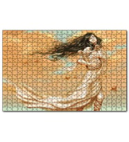 Cakapuzzle Lir Çalan Mistik Kız ve Kuşlar  Puzzle Yapboz MDF (Ahşap) (1000 Parça)