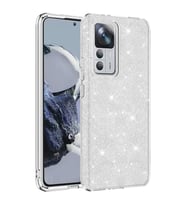 Xiaomi Mi 12T Kılıf Simli Parlak Shining Kapak (Gümüş)