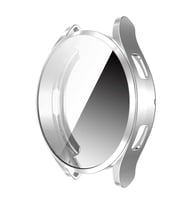Samsung Galaxy Watch 4 44mm Sert PC Kasa ve Ekran Koruyucu 02 (Gümüş)