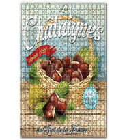 Cakapuzzle Sepette Kestane Afiş Görseli Puzzle Yapboz MDF (Ahşap) (255 Parça)