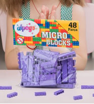 48 Parça Eğitici Mikro Blok (Mor)