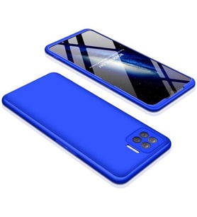 Oppo Reno 4 Lite Kılıf Zore Ays Full Koruma Kılıf (Mavi)