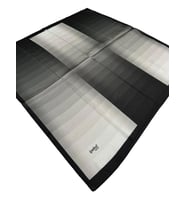 90 X 90 ipekal - Pes- Kristal Eşarp-03006 (Siyah - Gümüş)