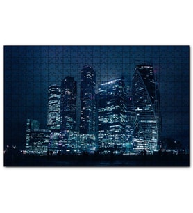 Cakapuzzle Gece ve Gökdelenler  Puzzle Yapboz MDF (Ahşap) (255 Parça)