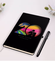 BK Gift Kişiye Özel 2024 Mutlu Yıllar Beyaz Defter ve Kalem Hediye Seti-11 (Siyah)