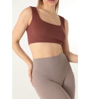 DoReMi Seamless Fitilli Spor Sütyeni (Kahverengi)