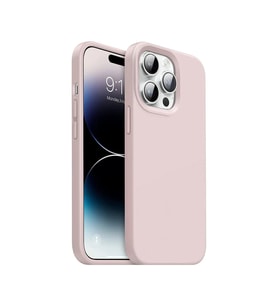 Digimanya Iphone 14 Pro Silikon Yumuşak Lansman Kılıf (Pembe)