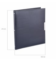 KARTVİZİT ALBÜMÜ 8 SIRALI 384 KARTLIK 23,5X26,5 CM (Lacivert)
