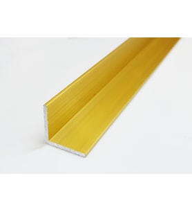 Alüminyum Köşe Profili Alüminyum Köşebent L Profil ( 2,5 Cm X 2,5 Cm X 100 Cm) (Sarı)
