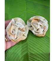 2 ADET İĞNELİ VE KLİPSLİ BROŞ TOKA GİYİM SAÇ AKSESUARI 6X6 CM (Yavruağzı)