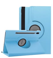 Microsonic Samsung Galaxy Tab S6 10.6" T860 Kılıf 360 Rotating Stand Deri (Mavi)