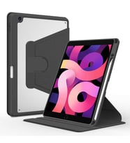 Apple iPad 10.2 (8.Nesil) Kılıf Zore Nayn Dönebilen Standlı Kılıf (Siyah)